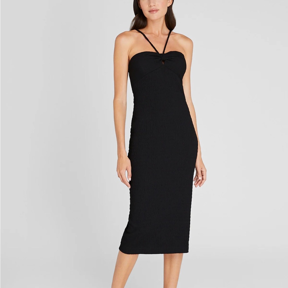 Club Monaco Mock Smock Midi Dress